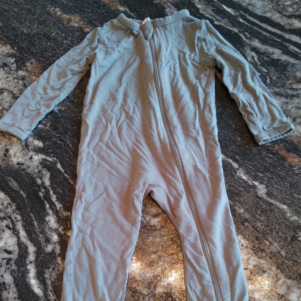 Kyte Baby Zippered Romper Gray 6-12